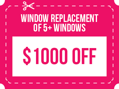 coupon 1000 off window replacement of 5 windows installation and replacement contractor company