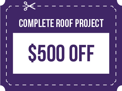 coupon 500 off complete roof project installation and replacement contractor company