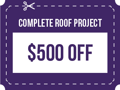 coupon graphics-02 - Roofing and Siding, Window Installation, Replacement coupon 500 off complete roof project installation and replacement contractor company