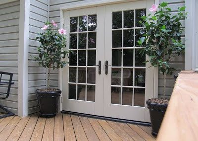 French hinged door with grills installation and replacement